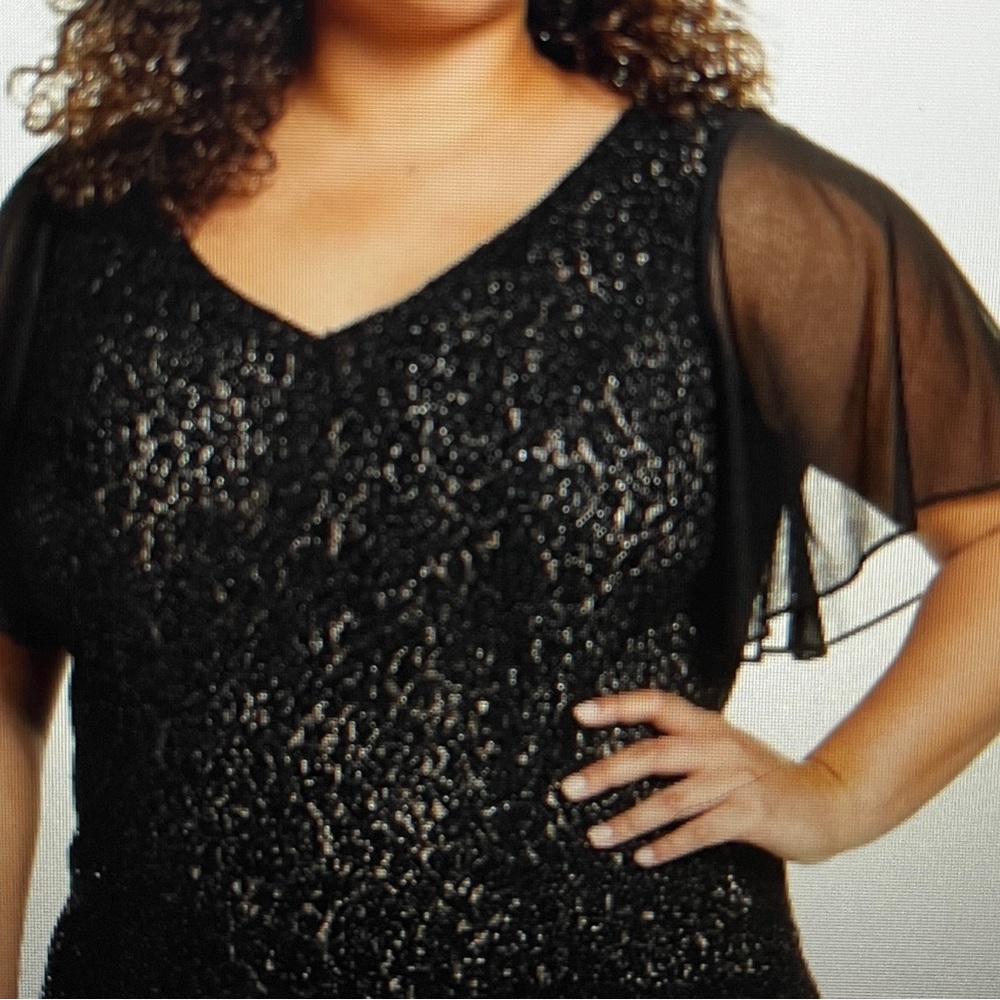 Alex Evenings short-sleeve elegant top